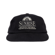 Hello Sunrise Washed Horizon 6Panel Cap Black