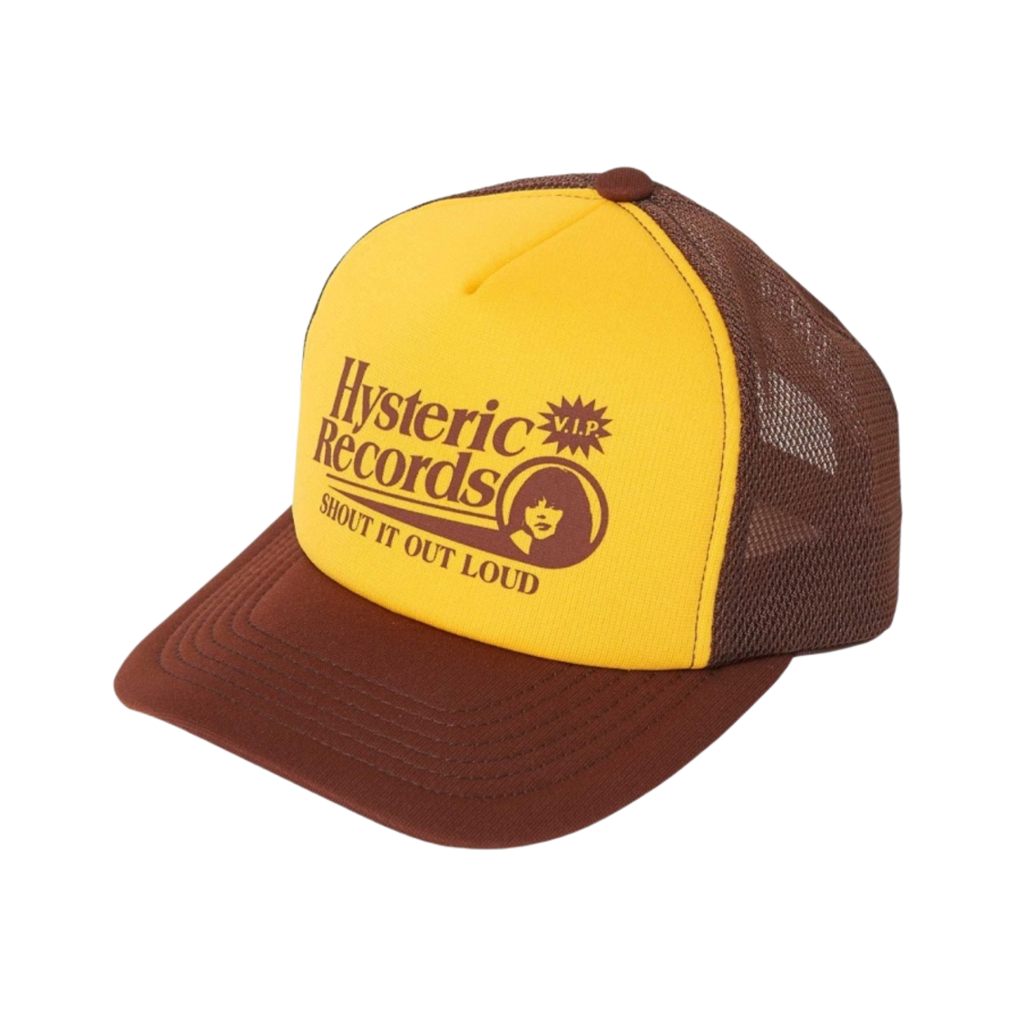히스테릭 글래머 레코드 메쉬 캡 브라운(Hysteric Glamour Records Mesh Cap Brown) - 1