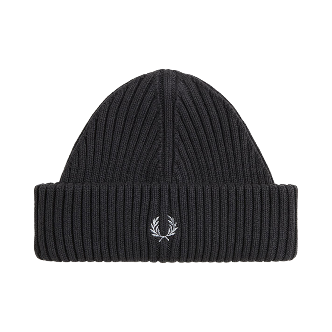 CFPU2438148-M31 Fred Perry Cotton Rib Beanie Anchor Grey