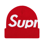 Supreme Big Logo Beanie Red - 23FW