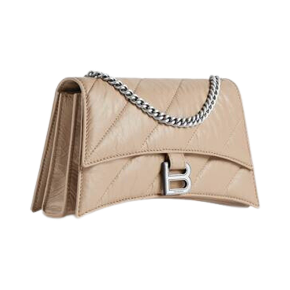 736016210J02906 Balenciaga Crush XS Chain Bag Quilted Brown - #2