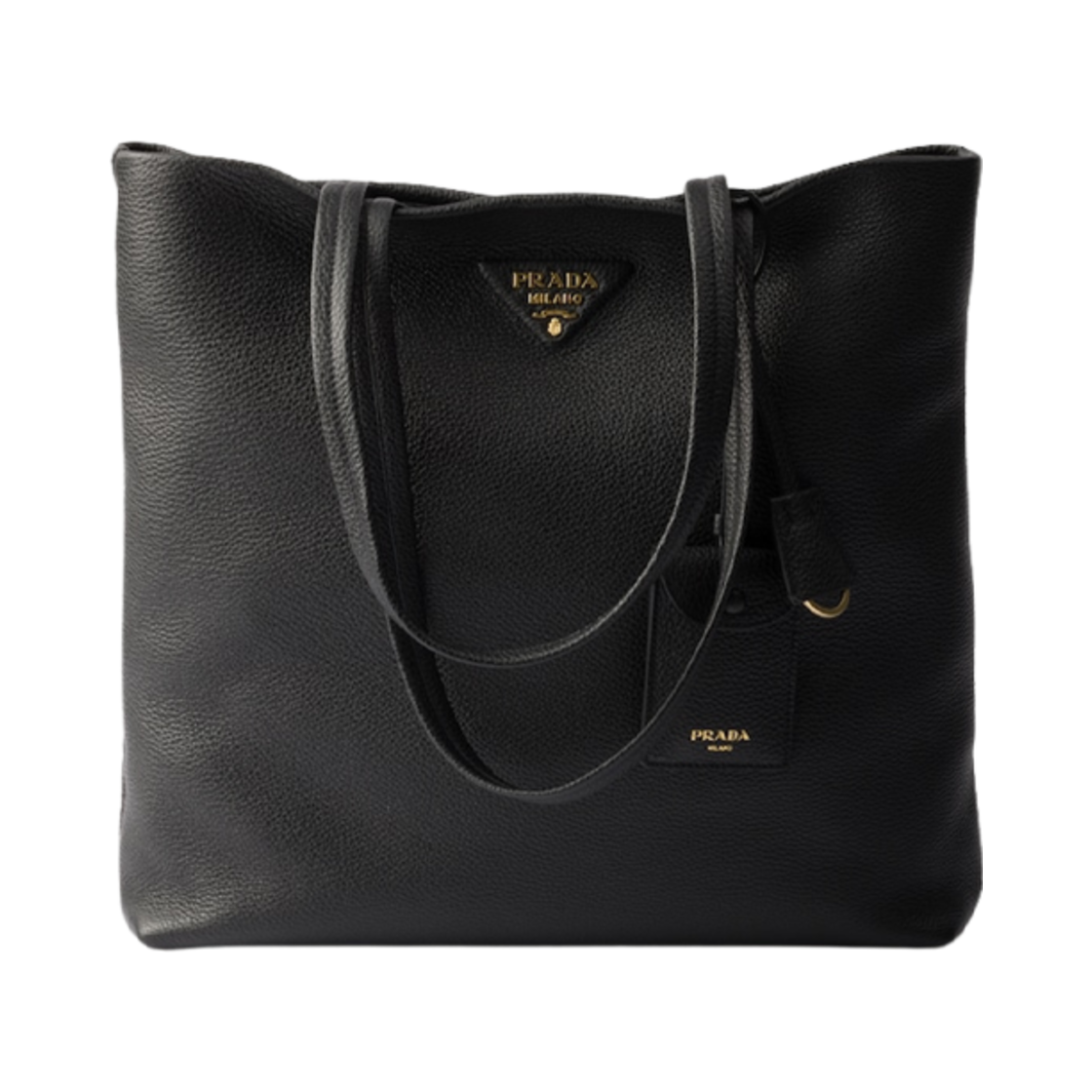 프라다 라지 레더 토트백 블랙(Prada Large Leather Tote Bag Black) - 1