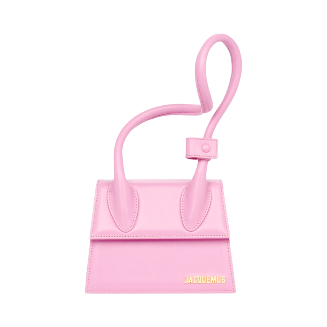 213BA005-3060-410 Jacquemus Le Chiquito Noeud Coiled Handbag Light Pink - #4