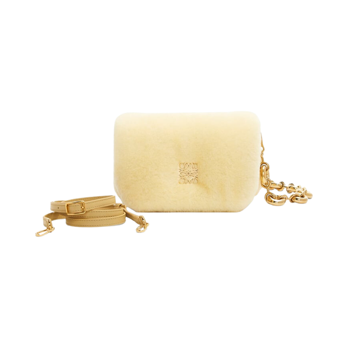 로에베 미니 퍼퍼 고야 인 셔링 바닐라(Loewe Mini Puffer Goya In Shearling Vanilla) - 1