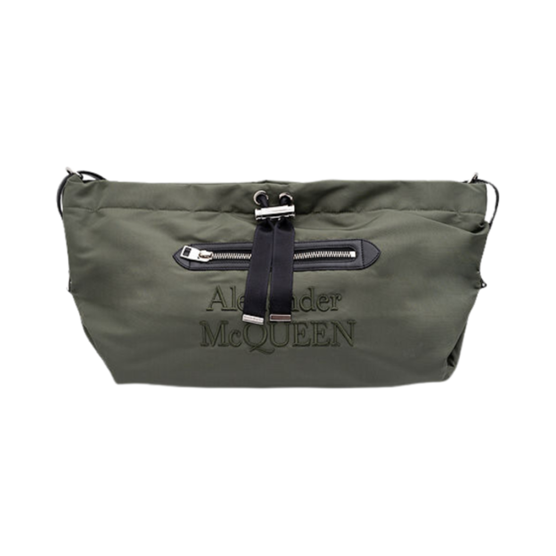 알렉산더 맥퀸 나일론 로고 숄더백 카키(Alexander McQueen Nylon Logo Shoulder Bag Khaki)