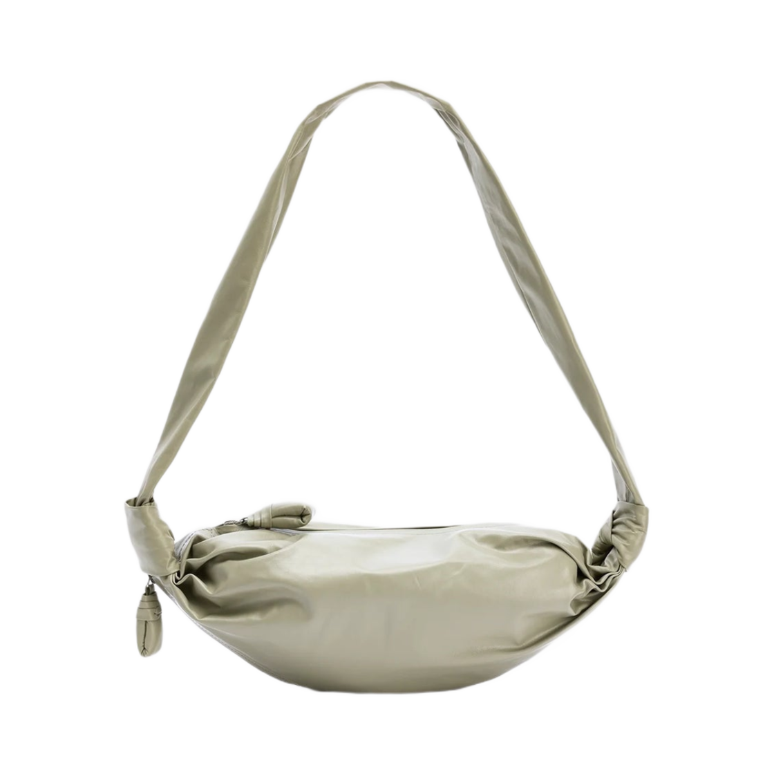 르메르 스몰 소프트 크루아상 페이퍼 레더 세이지