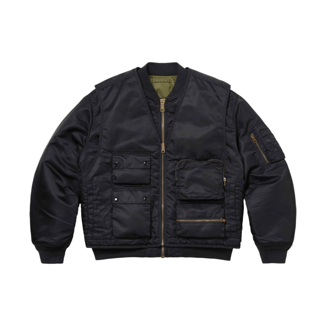 슈프림 투인원 MA-1 + 베스트 블랙 - 24SS