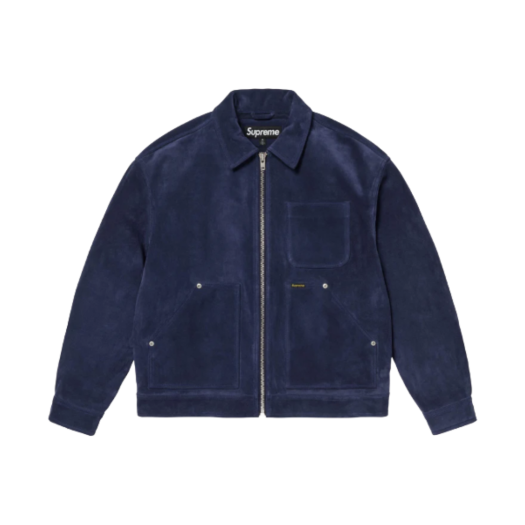 ジャケット・アウター 24FW Supreme Suede Work Jacket Blue L 24FW Supreme Suede Work Jacket Blue L