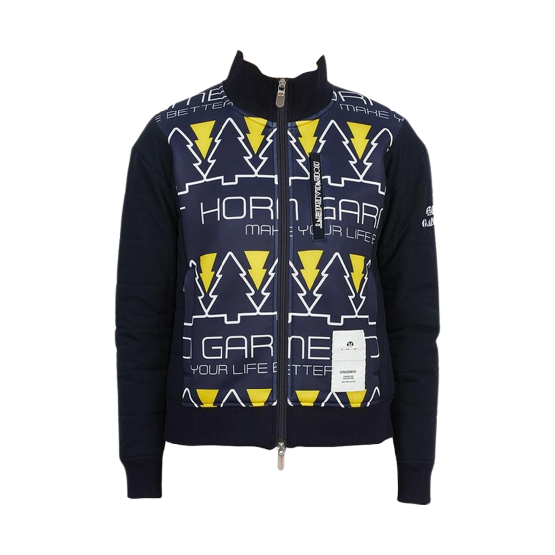 HCW-2C-AD04 (W) Horn Garment Golf Wear Padding Jacket Navy