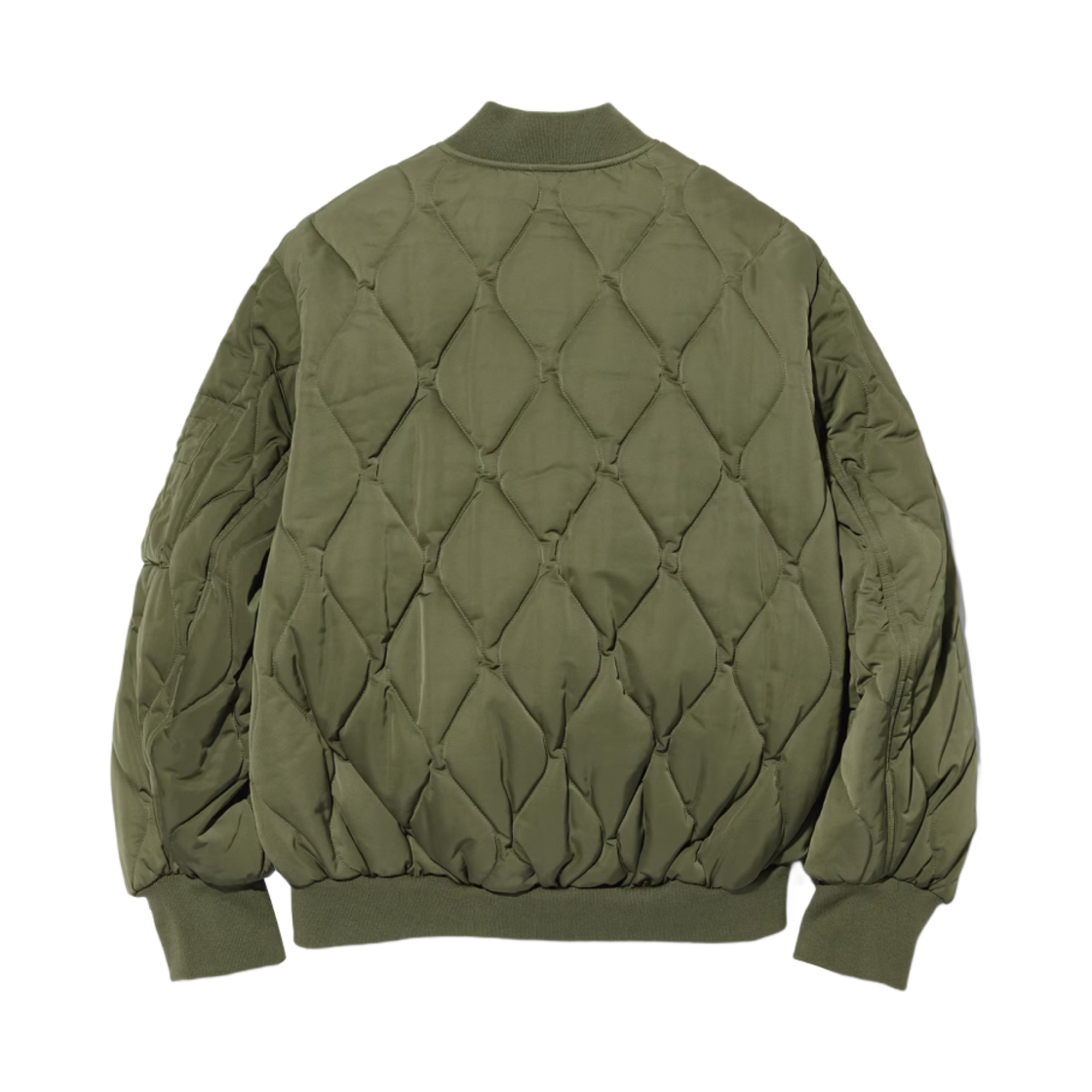 (W) GU x Rokh 퀼티드 블루종 올리브((W) GU x Rokh Quilted Blouson Olive) - 3