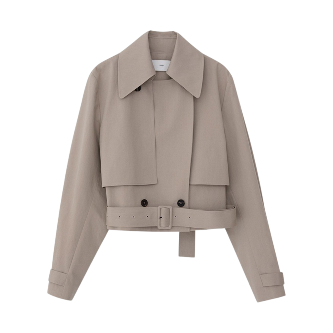 레하 우먼 끌레르 트렌치 쇼트 자켓 (베이지)(Leha Women Claire Trench Short Jacket Beige)