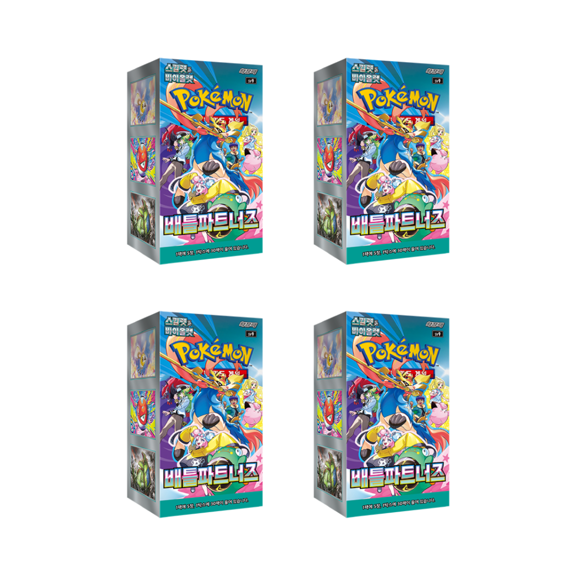 - Pokemon TCG Scarlet & Violet Expansion Pack Battle Partners 4 Boxes (Total Pack of 120/Korean Ver.)