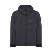 Stone Island 40425 Packable Skin Touch Nylon-TC Hooded Jacket Black - 24SS