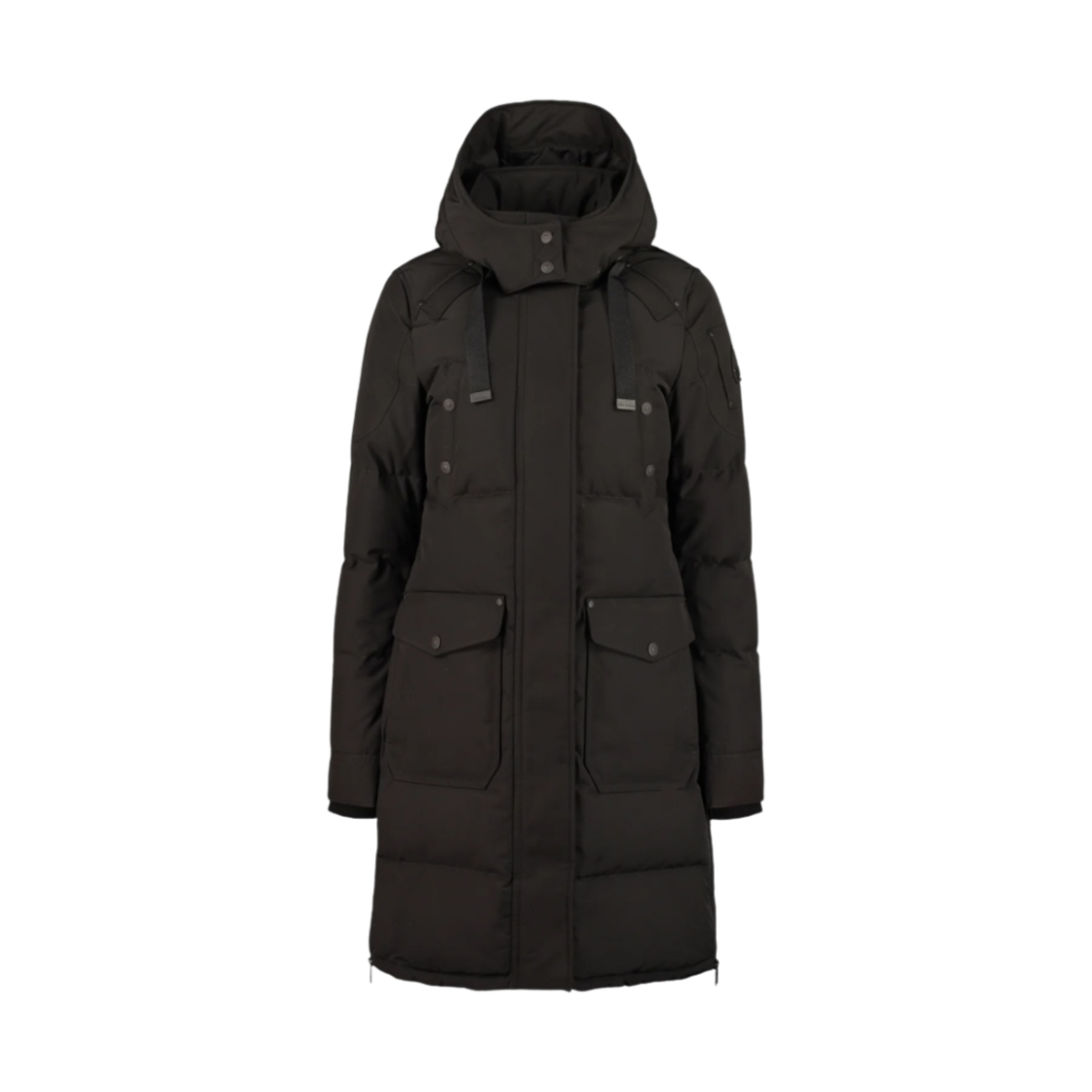 (W) 무스너클 오닉스 보나벤투르 파카 블랙((W) Moose Knuckles Onyx Bonaventure Parka Black) - 1