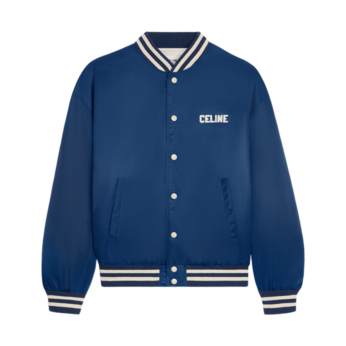 2W22C227R-07MR Celine Loose Teddy Jacket Navy