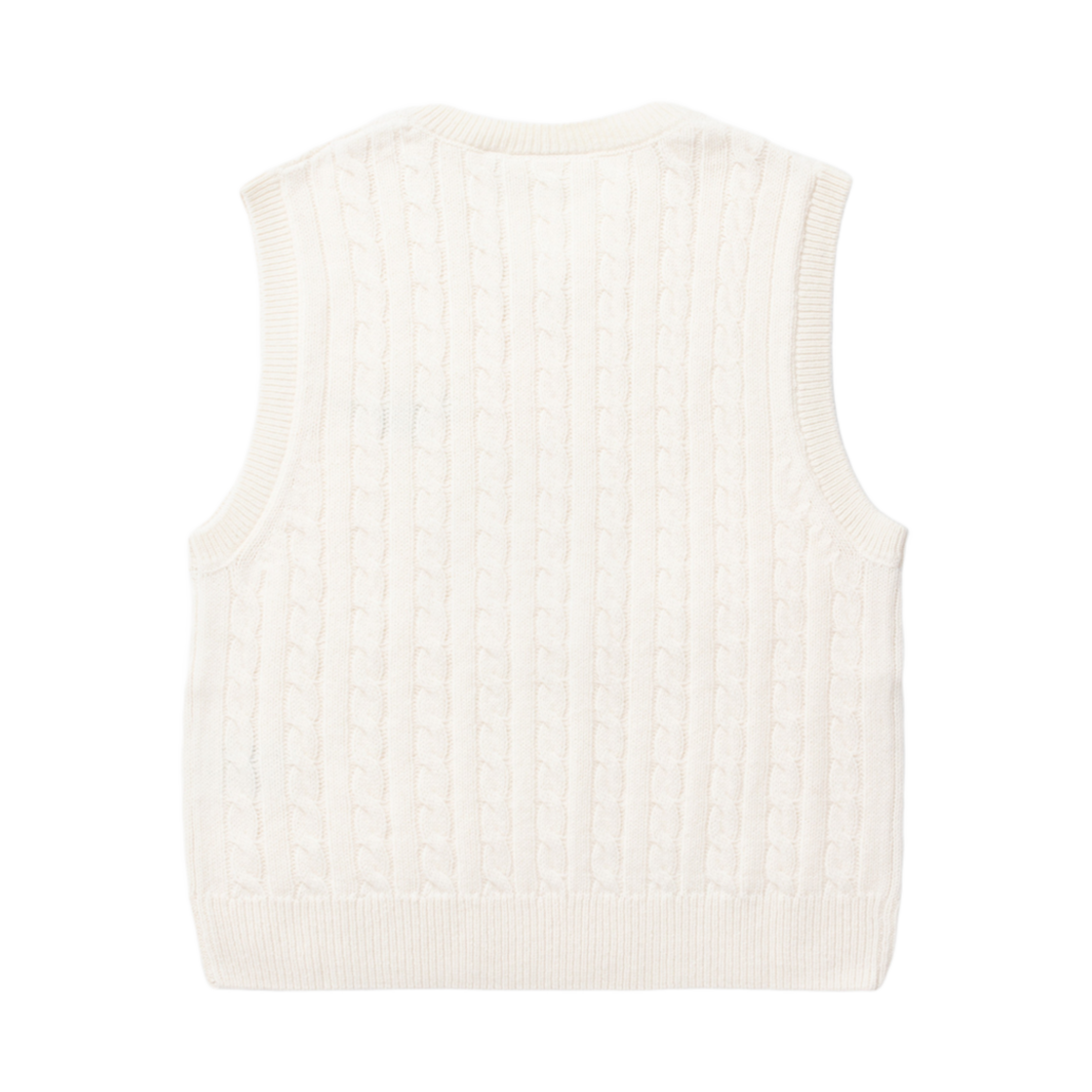 (W) 칼하트 WIP 시그니쳐 니트웨어 베스트 아이보리((W) Carhartt WIP Signature Knitwear Vest Ivory) - 2