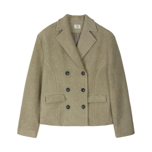 LETTER FROM MOON ♥ HighNeck Double Button Jacket Jacket - LETTER FROM MOON