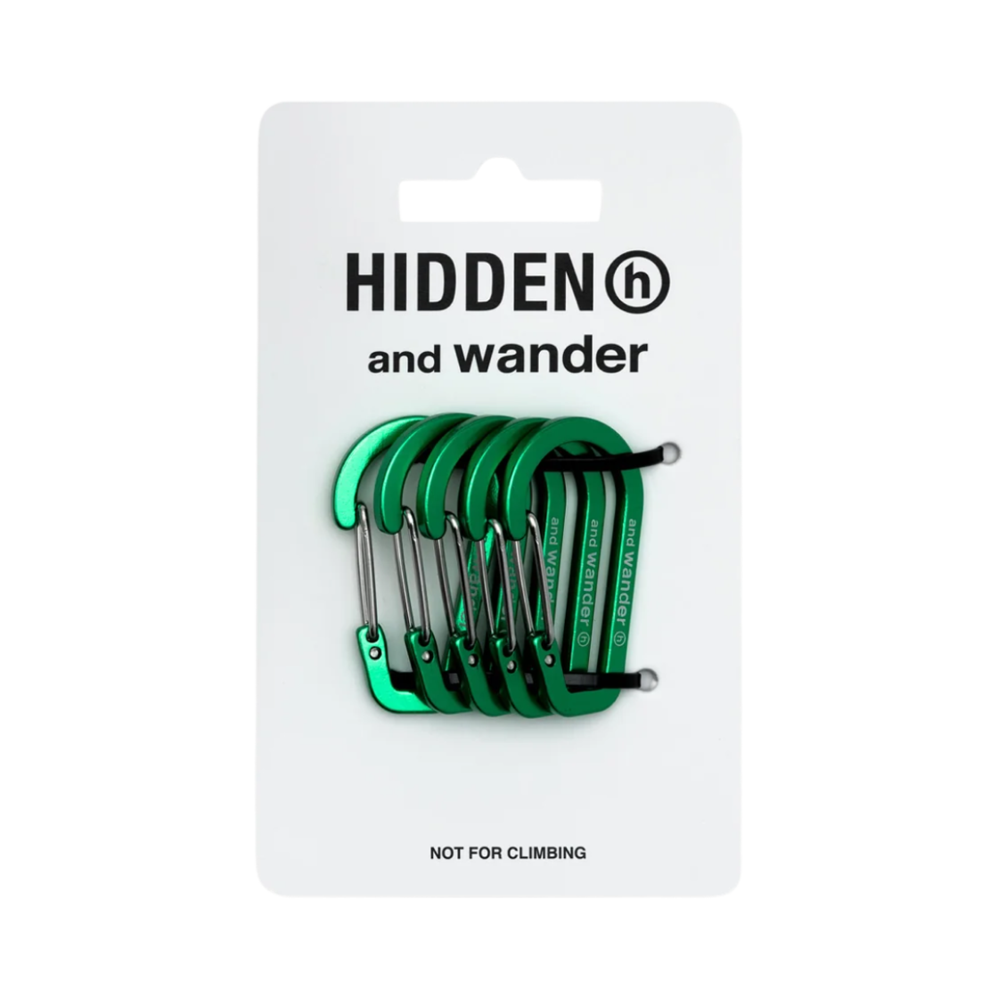 앤드 원더 x 히든 NY 미니 카라비너 세트 그린(And Wander x Hidden NY Mini Carabiner Set Green)