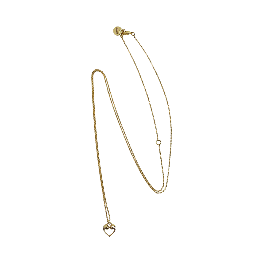 L243MNK070_01 lovememonster Mont Long Chain Necklace Gold