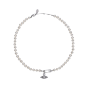 Vivienne Westwood Lucrece Pearl Necklace Silver