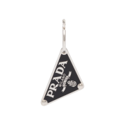 (W) Prada Smalto Jewels Pendant Left Earring Black