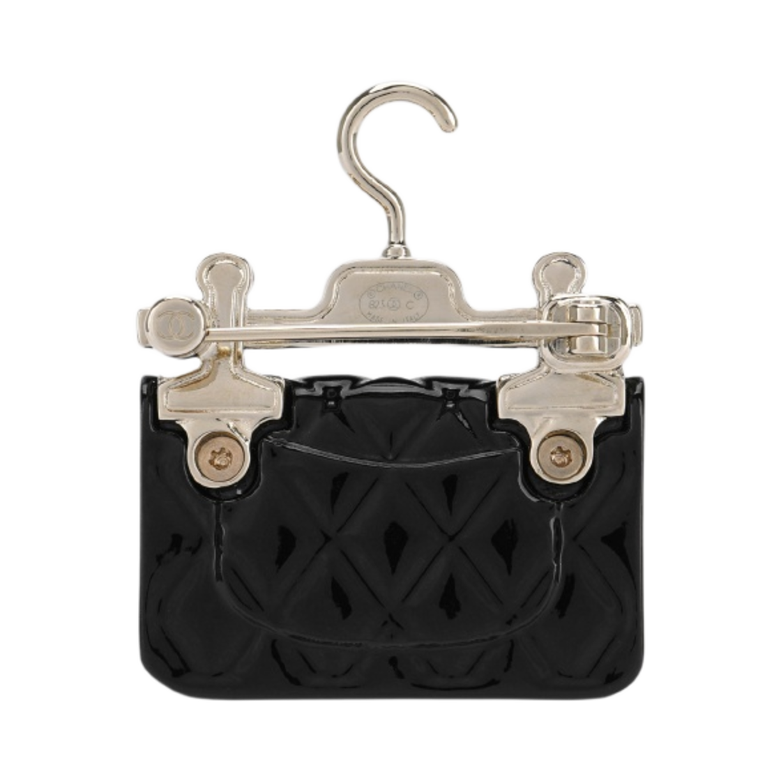샤넬 브로치 메탈 레진 글래스 펄 & 골드 메탈 블랙 펄리 화이트(Chanel Brooch Metal Resin Glass Pearls & Gold Black Pearly White) - 2