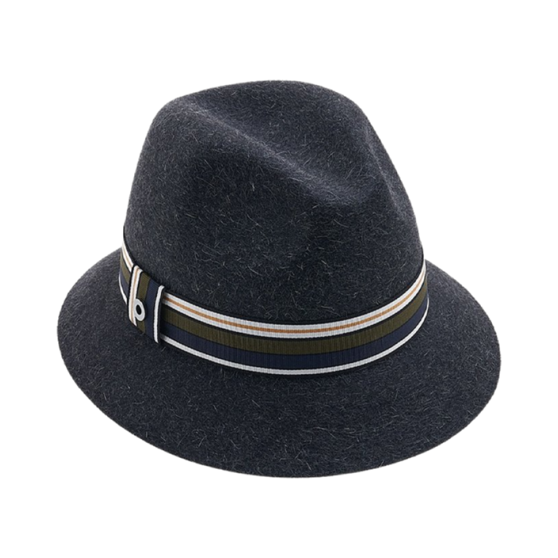 FAI7947-F3T4 (W) Loro Piana Stripe Bucket Hat Grey Melange