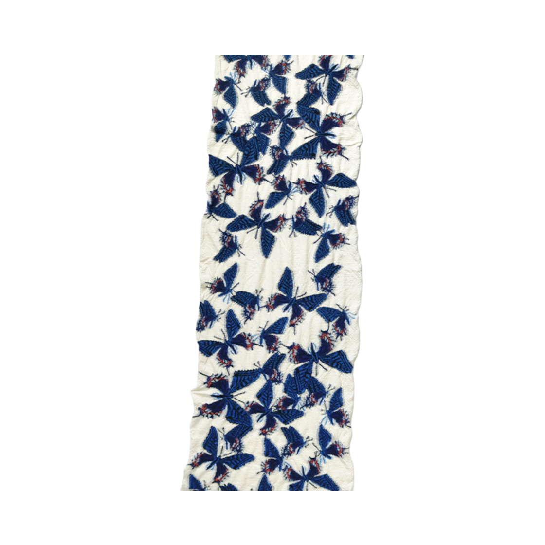 EK-481 Kapital Felted Wool Butterfly Scarf White