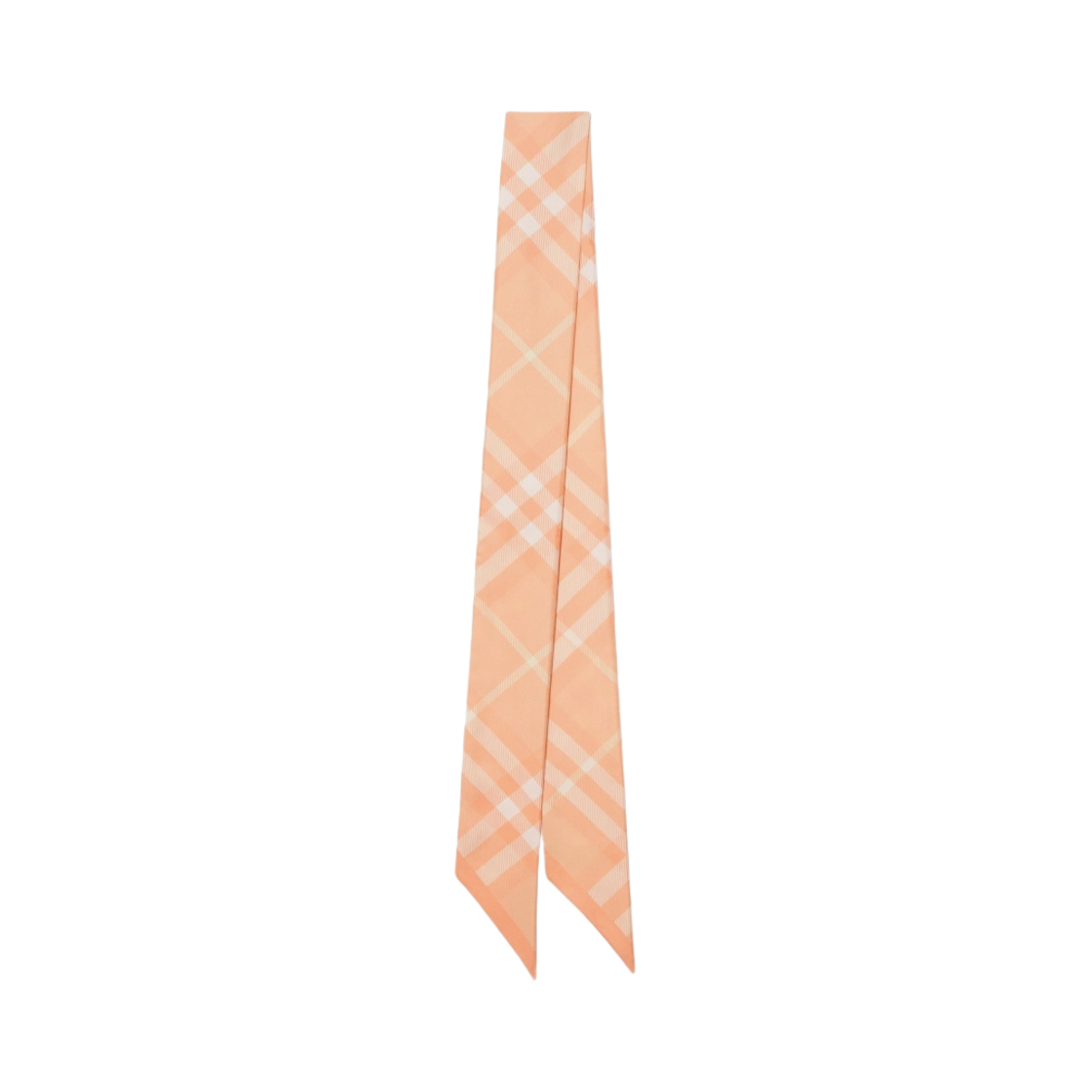 버버리 스키니 체크 실크 스카프 핑크(Burberry Skinny Check Silk Scarf Pink)