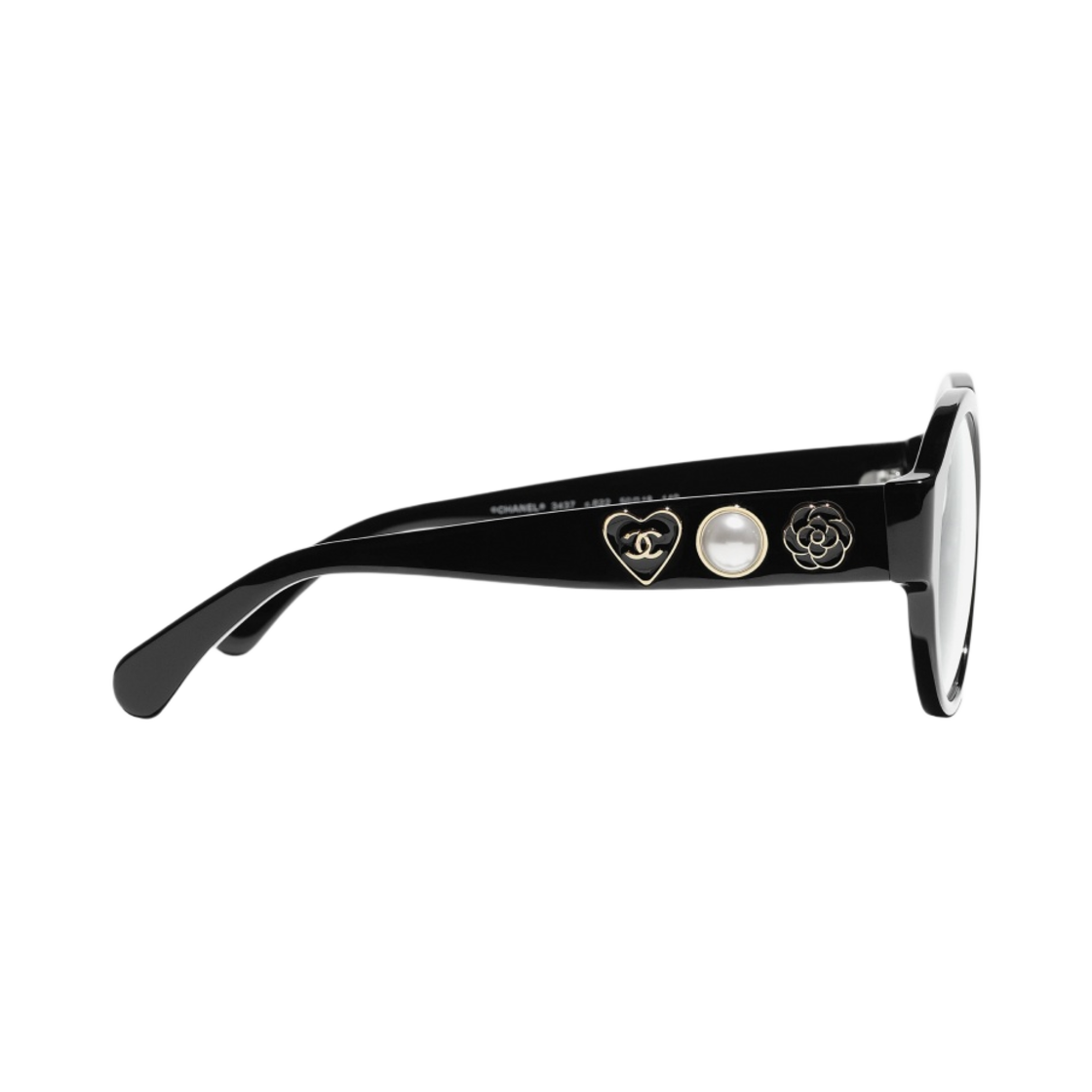 샤넬 프레임 아세테이트 & 블랙(Chanel Round Eyeglasses Acetate & Black) - 3