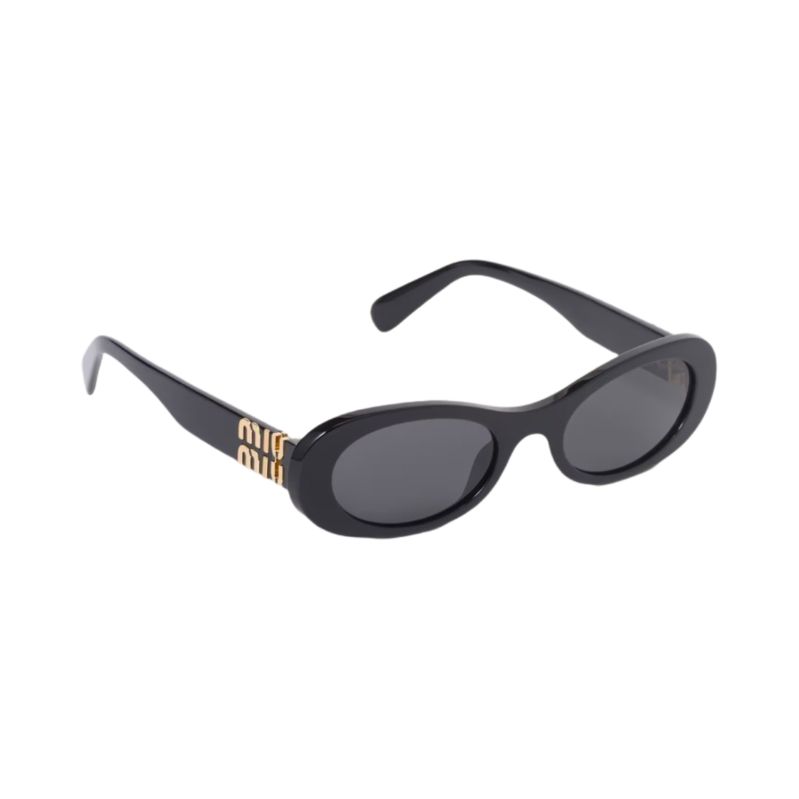SMU06Z-E1AB-F05S0-C-050 (W) Miu Miu Glimpse Sunglasses Slate Grey Lenses Black Acetate