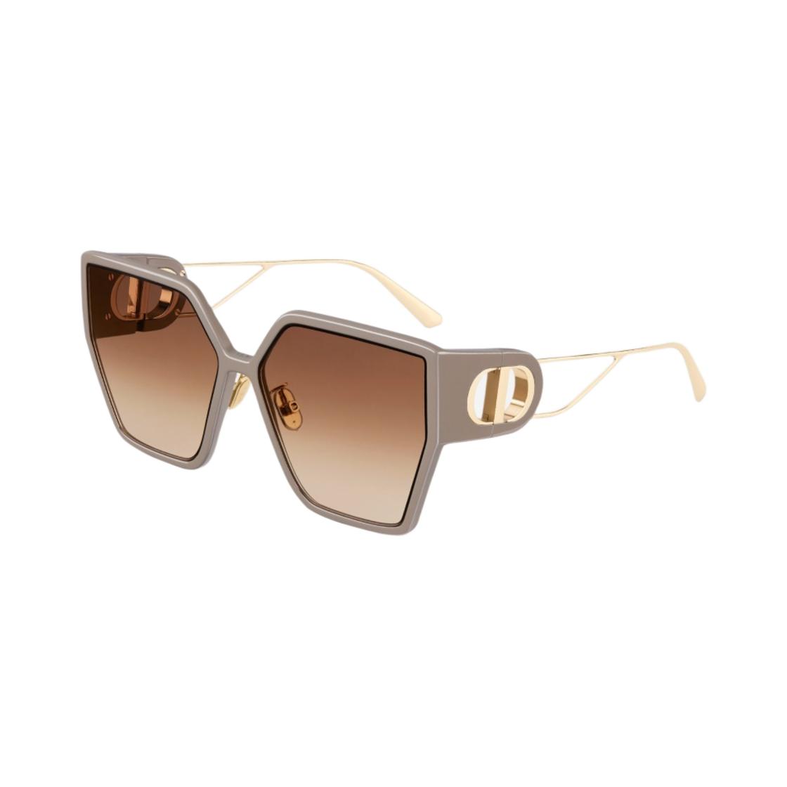 (W) 디올 30몽테뉴 BU 버터플라이 선글라스 웜 토프((W) Dior 30Montaigne BU Butterfly Sunglasses Warm Taupe) - 1
