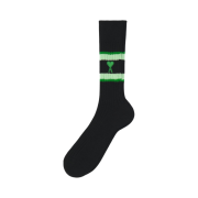 AMI de Coeur Striped Socks Black Green