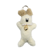 Margesherwood Wood Keyring White