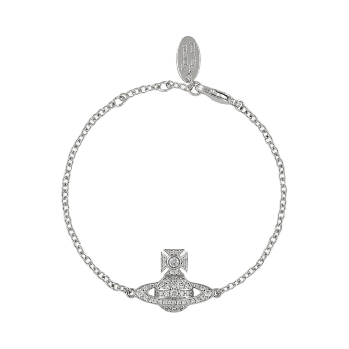 6102021S-02P102 (W) Vivienne Westwood Carmela Bas Relief Bracelet Silver