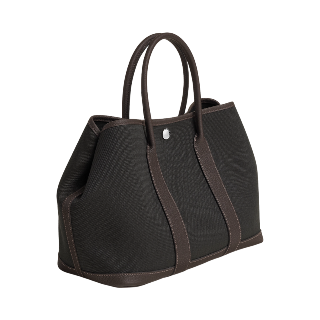 H069573CKDC Hermes Garden Party 30 Bag Canvas Negonda & Palladium Dark Bronze Ebene - #2