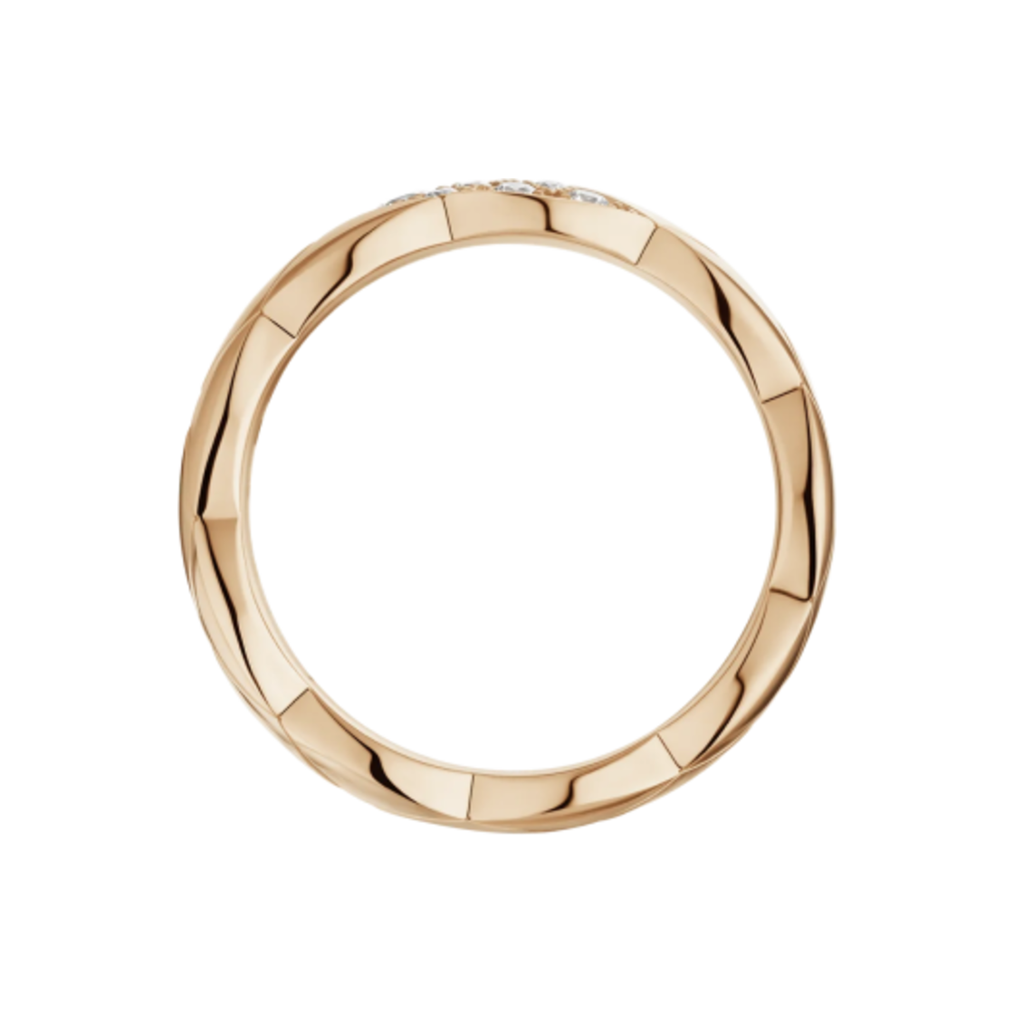 샤넬 코코 크러쉬 링 퀼티드 모티프 스몰 & 18K 베이지 골드 다이아몬드(Chanel Coco Crush Ring Quilted Motif Small & 18K Beige Gold Diamonds) - 3