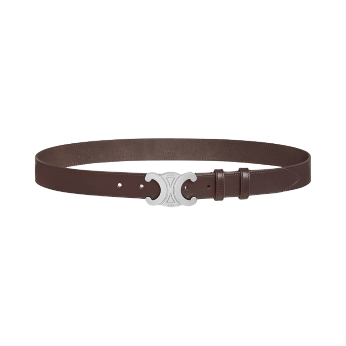 셀린느 라지 트리옹프 벨트 빈티지 카프스킨 다크 브라운(Celine Large Triomphe Belt in Vintage Calfskin Dark Brown) - 2