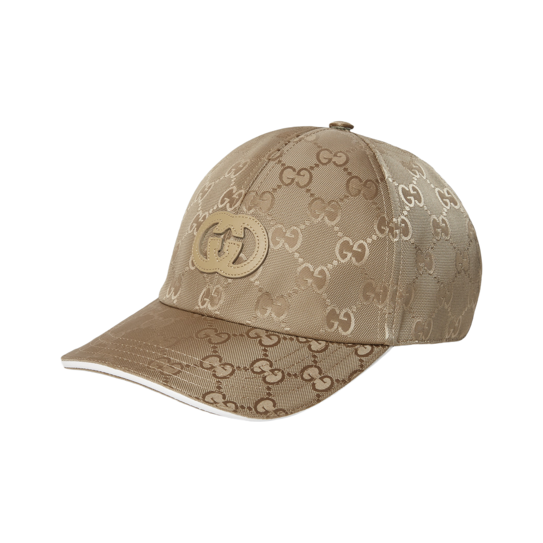 구찌 GG 나일론 베이스볼 햇 베이지 라이트 브라운(Gucci GG Nylon Baseball Hat Beige Light Brown) - 1
