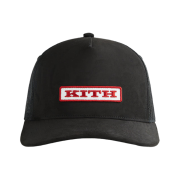 Kith Microsuede Nolan Trucker Cap Black
