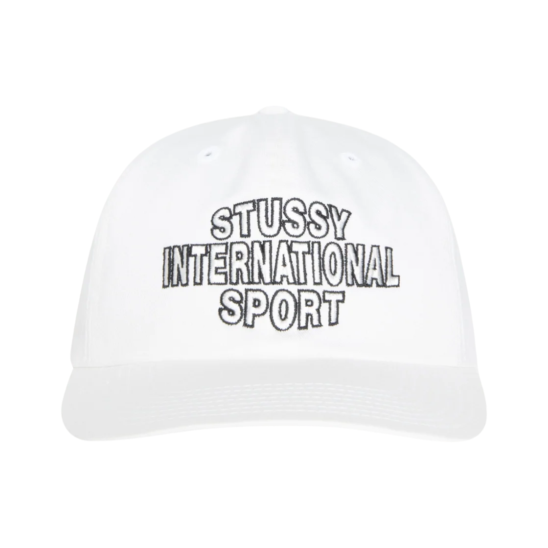 스투시 미드 뎁스 인터네셔널 스포츠 스트랩백 화이트 | Stussy