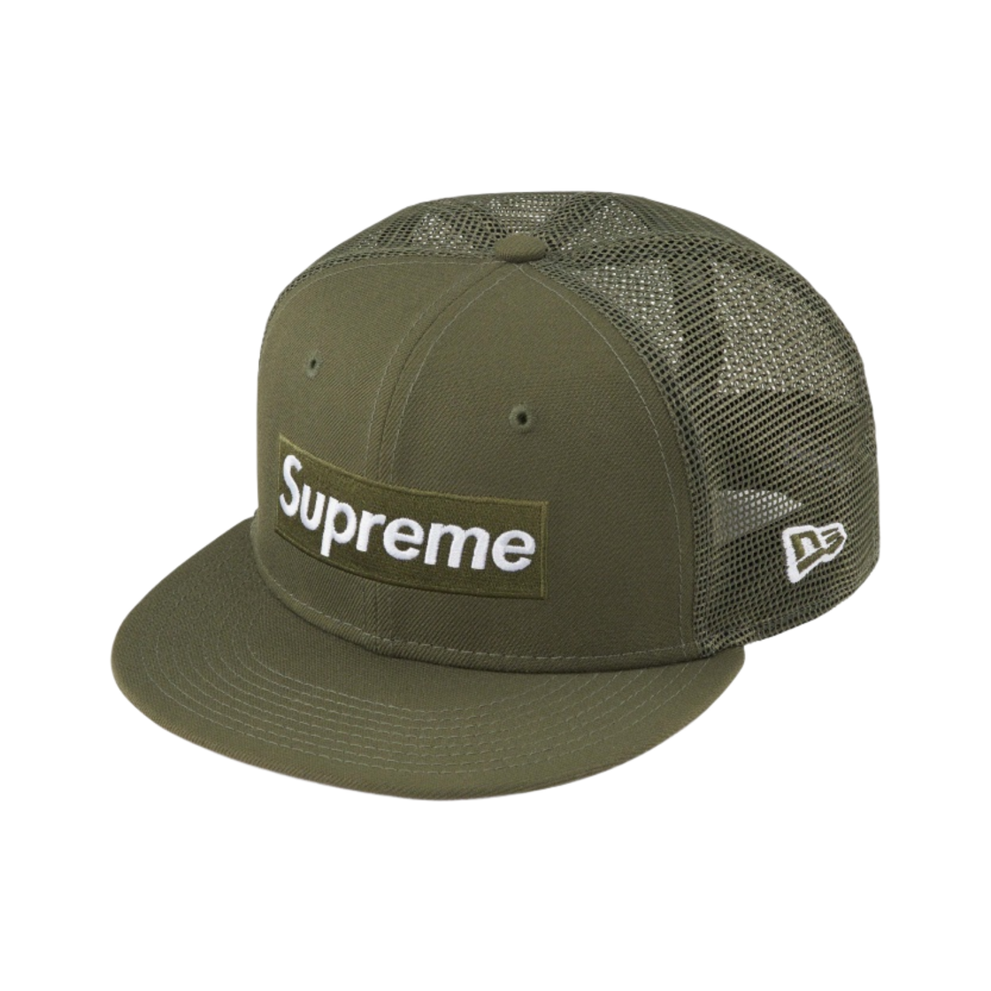 슈프림 박스로고 메쉬 백 뉴에라 올리브 - 23SS(Supreme Box Logo Mesh Back New Era Olive - 23SS) - 1