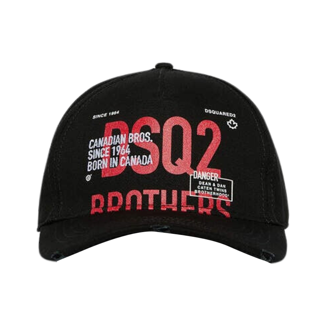 BCM053005C000012124 Dsquared2 Brothers Baseball Cap Black