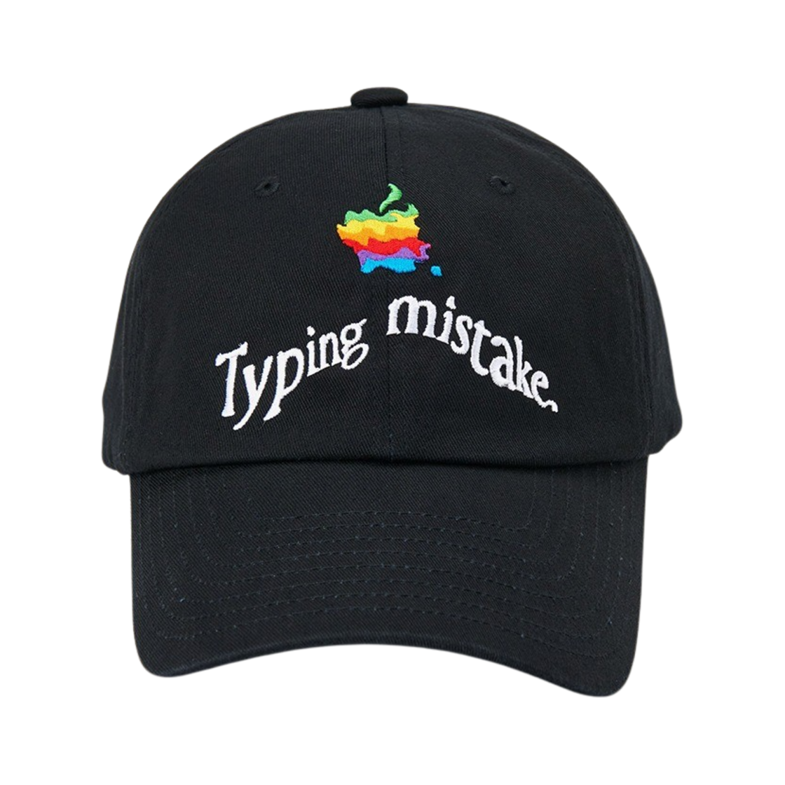 2202TMHA013UBK00 Typing Mistake x Insane Garage 90’s Mackintosh Parody Distotion Logo Ball Cap Black