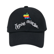 Typing Mistake x Insane Garage 90’s Mackintosh Parody Distotion Logo Ball Cap Black