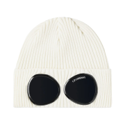 C.P. Company Cotton Goggle Beanie Gauze White - 21SS