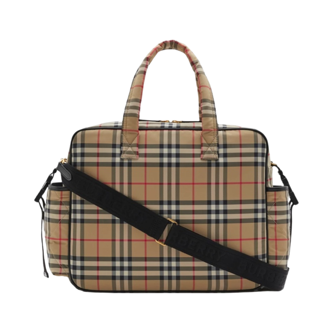 (키즈) 버버리 체크 베이비 체인징 백 아카이브 베이지((Kids) Burberry Check Baby Changing Bag Archive Beige) - 2