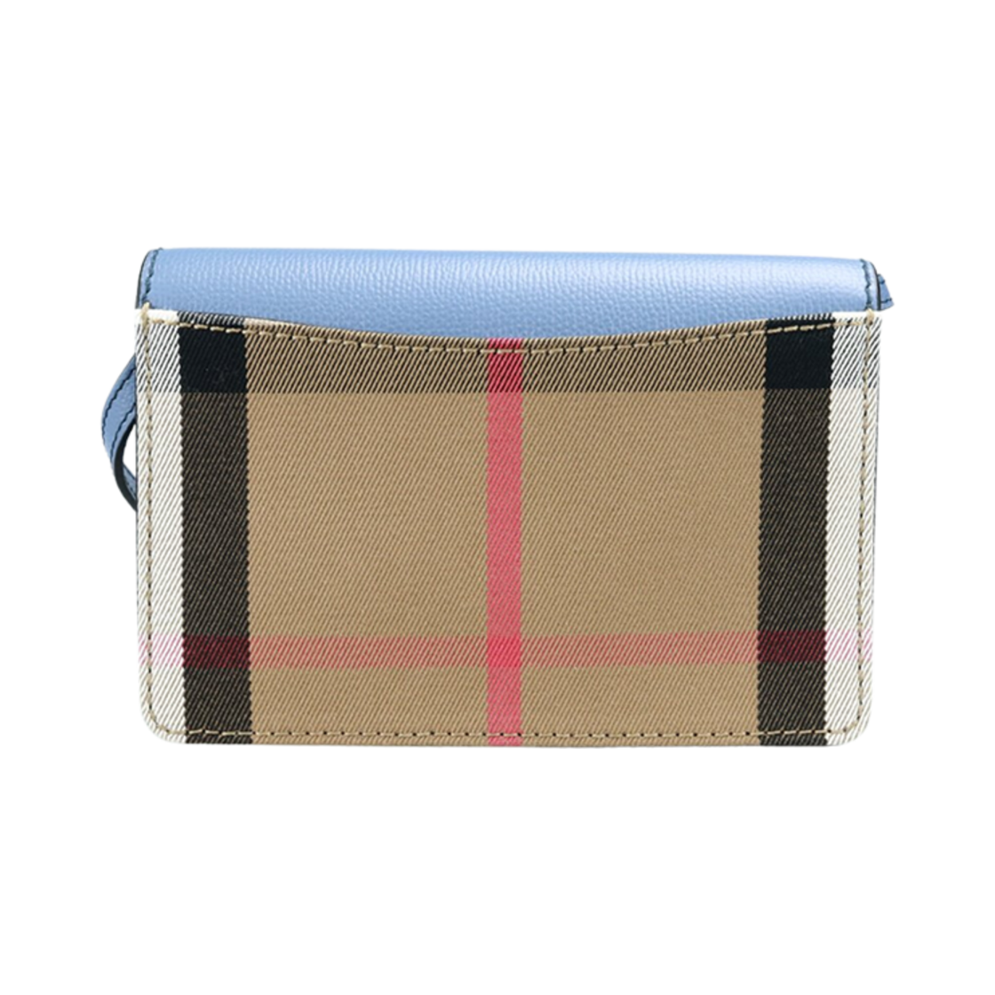 버버리 햄프셔 하우스 체크 크로스바디백 블루(Burberry Hampshire House Check Crossbody Bag Blue) - 2