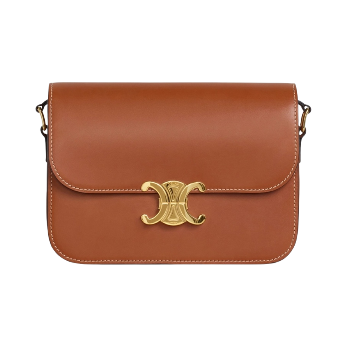 셀린느 클래식 트리옹프 백 내츄럴 카프스킨 탄(Celine Classique Triomphe Bag in Natural Calfskin Tan) - 1