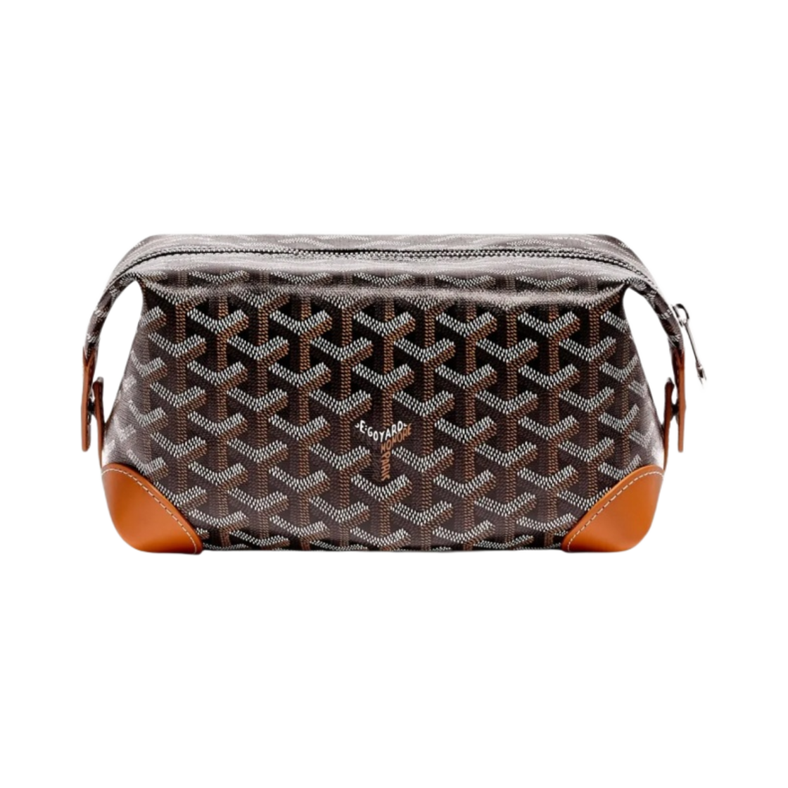 고야드 볼링 25 토일리트리백 블랙 탄(Goyard Bowling 25 Toiletry Bag Black Tan) - 2